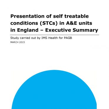 Presentation of self treatable conditions in A&E units in England (June 2015)