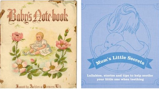 Baby’s Notebook c. 1880                                             Lullaby Book 2016